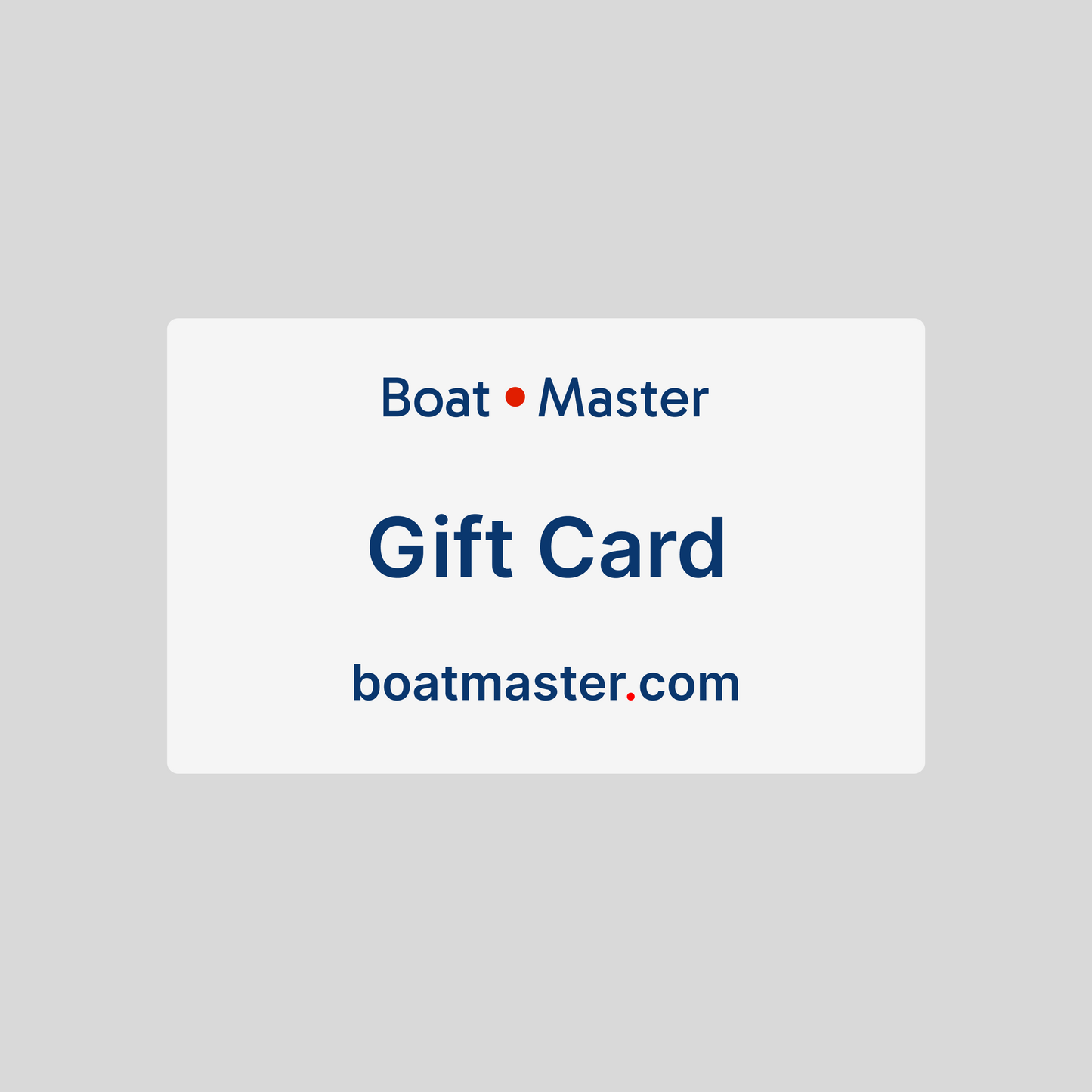 Boat Master Gift Card