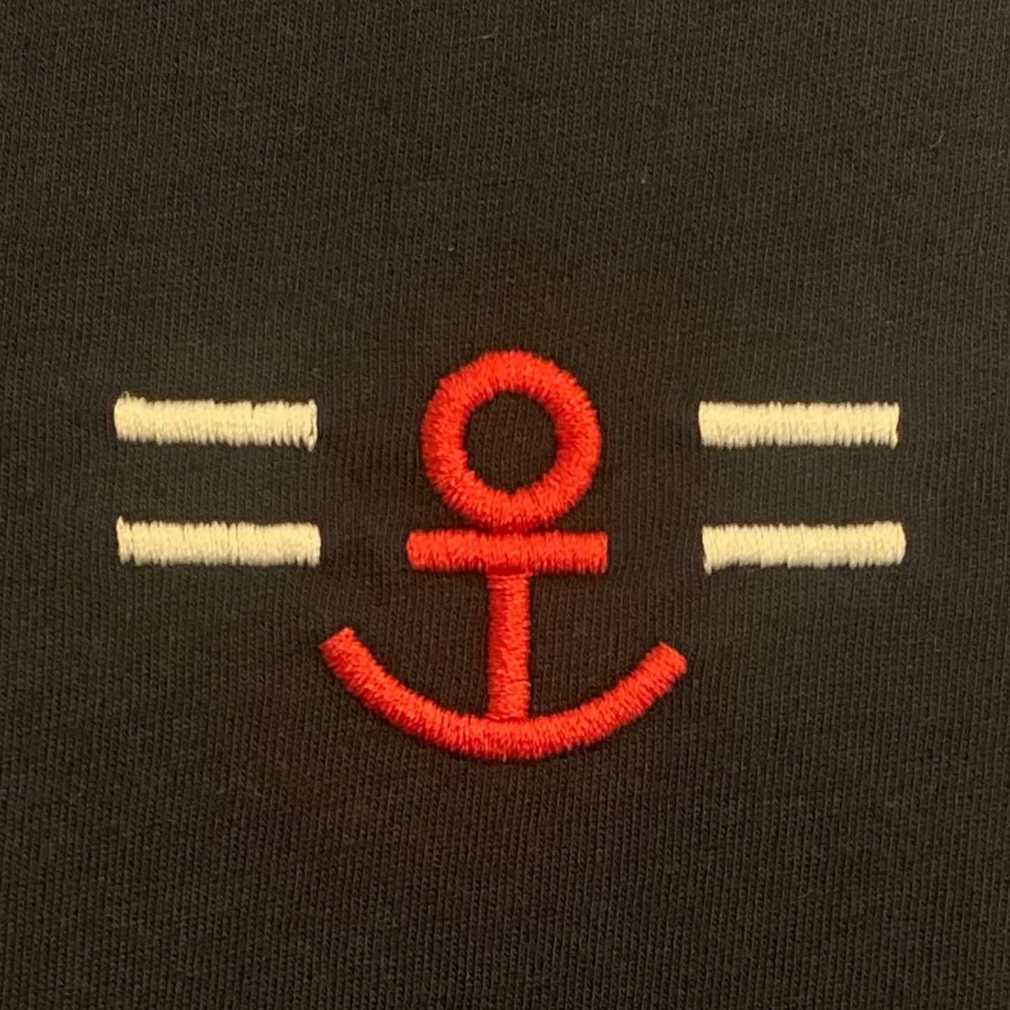 Eco raglan hoodie with Anchor Embroidery