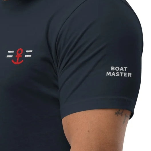 T-shirt with Anchor Embroidery (navy/men)