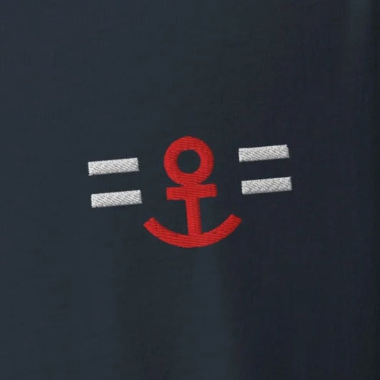 Boat Master t-shirt with Anchor Embroidery (navy/men)