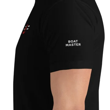 Boat Master t-shirt with Anchor Embroidery (black/men)