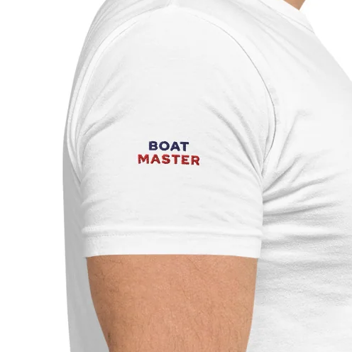 Boat Master t-shirt with Anchor Embroidery (white/men)