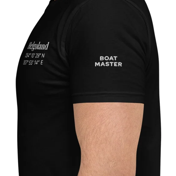 T-shirt with Helgoland Embroidery (black/men)