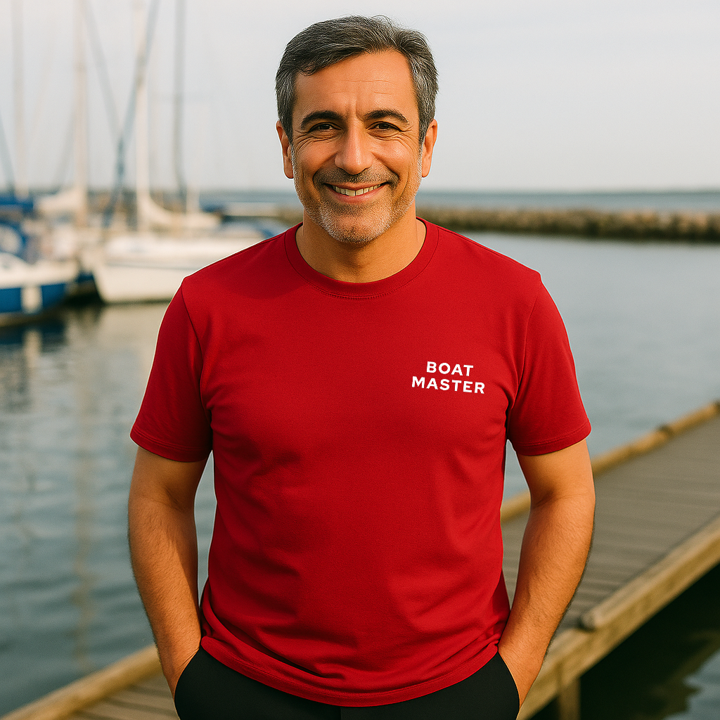 Boat Master T-shirt (herre) Rød