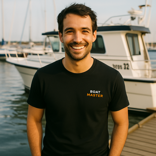 Boat Master T-shirt (męska) Czarna