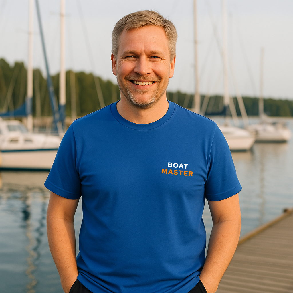Boat Master T-shirt (men) Blue