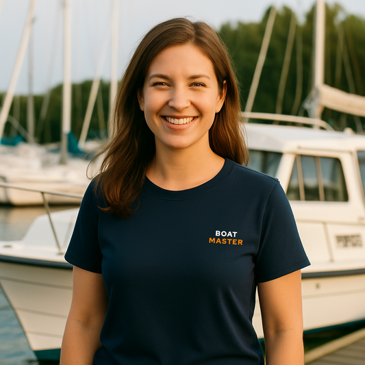 Boat Master T-Shirt (women) Navy