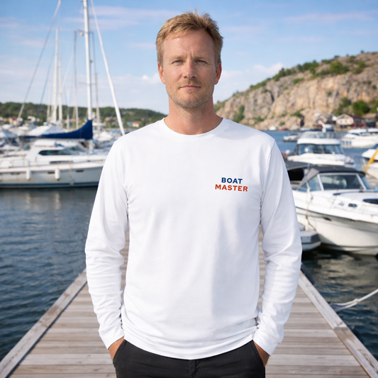 Boat Master Long Sleeve T-shirt (heren) Wit