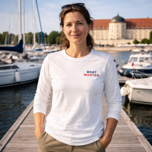 Boat Master Long Sleeve T-shirt (dames) Wit