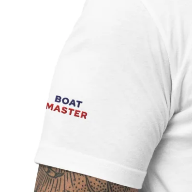 T-shirt with Mooring Buoy Embroidery (white/men)
