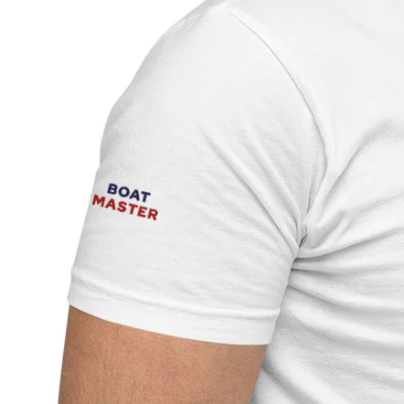 T-shirt with Mooring Buoy Embroidery (white/men)