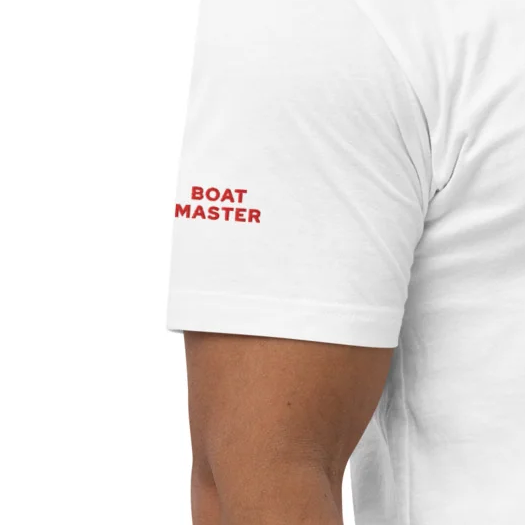 T-shirt with Navigation Buoys Embroidery (white/men)
