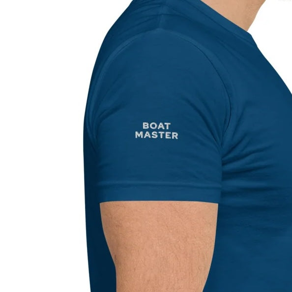 Boat Master t-shirt with Anchor Embroidery (blue/men)