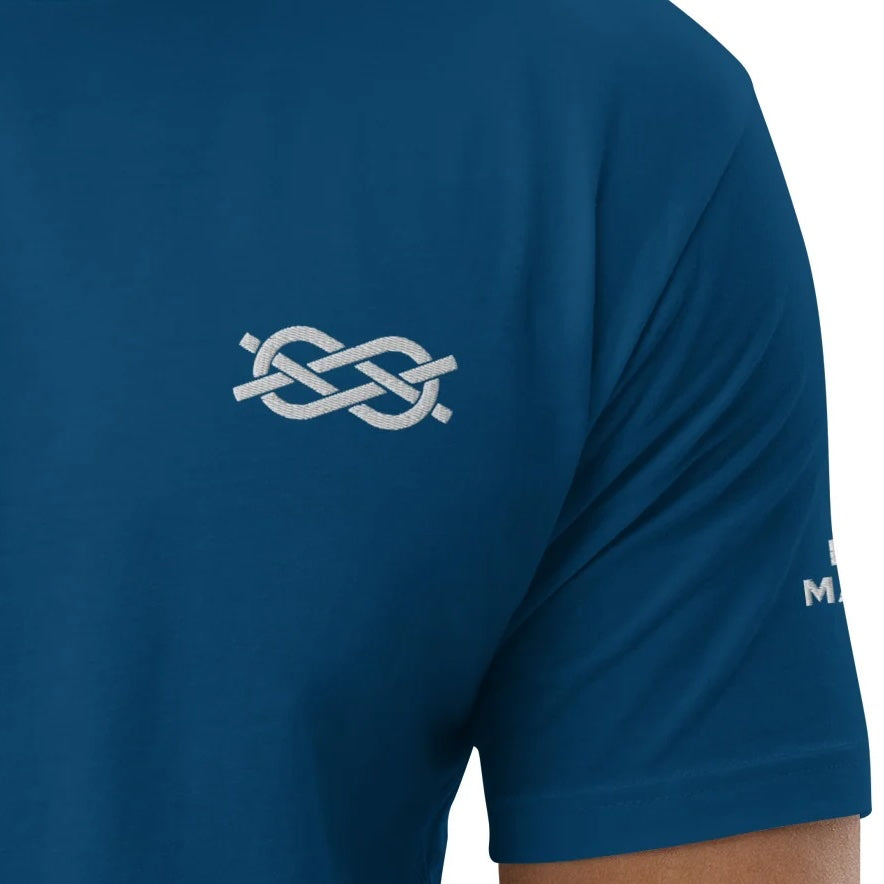 Boat Master t-shirt with Carrick Bend Embroidery (blue/men)