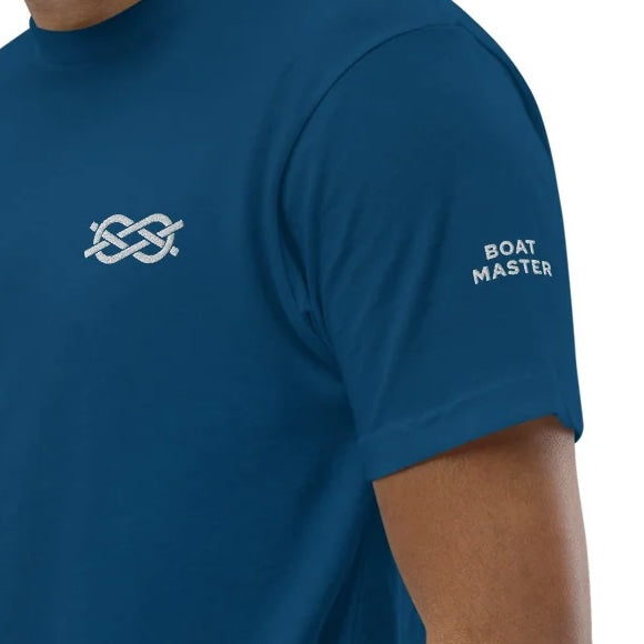 Boat Master t-shirt with Carrick Bend Embroidery (blue/men)