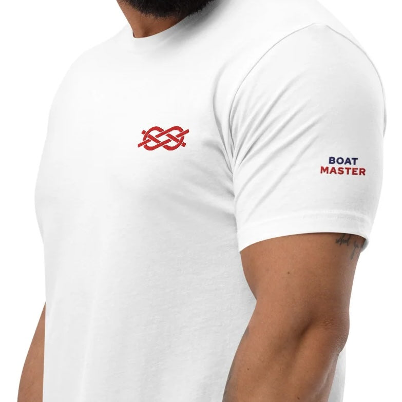 Boat Master t-shirt with Carrick Bend Embroidery (white/men)