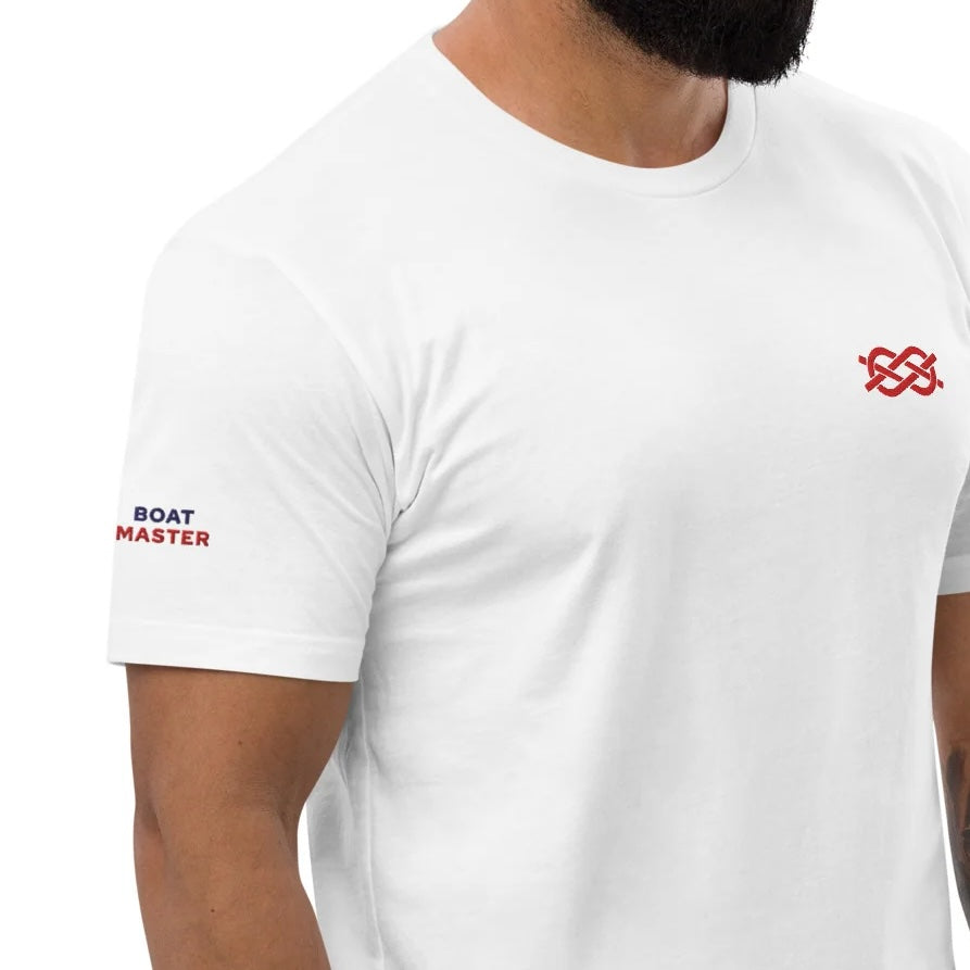 Boat Master t-shirt with Carrick Bend Embroidery (white/men)