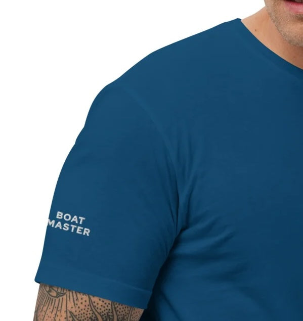 Boat Master t-shirt with Compass Rose (blue/men)